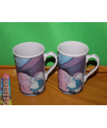 Pair Of Walt Disney World Alice In Wonderland Tall Coffee Tea Mugs Souve... - £23.21 GBP