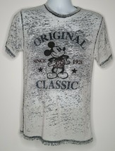 DISNEY Disneyland Classic Original Mickey Mouse Gray Heather T-Shirt Top... - $12.99