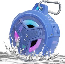 EBODA Waterproof Bluetooth Shower Speaker, IPX7 Floating Portable, Light Blue - £31.38 GBP