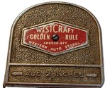 Vintage Westcraft Golden Rule Western Auto Stores 6&#39; Tape Measure Made U... - $8.86
