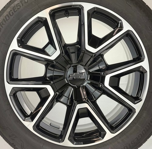 22" Chevy Silverado Tahoe Suburban RST OEM Wheels Bridgestone Tires New Takeoff Item image 4