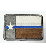 Texas Thin Blue Line Subdued Patch Hook &amp; Loop Gear Bag Tac Vest Police - £5.53 GBP