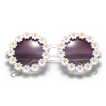 Daisy Sunglasses For Women Flower Round Fashion Rave Party Disco Fun Festival Re - £19.23 GBP