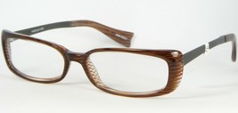 Mikli M0229 Col 02 Brown Striped Eyeglasses Glasses Plastic Frame 51-14-140mm - £69.81 GBP
