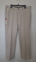 New Men’s Haggar Khaki Pants 38 x 32 Classic Fit Work To Weekend Comfort... - £22.41 GBP