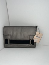 New With Tag Danielle Nicole Carson Clutch Handbag Shoulder Strap Pewter... - $52.16