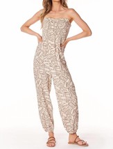 Bobi tapered leg jumpsuit in Tan - $105.00