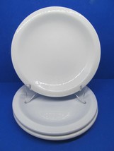 Tienshan CAFEWARE Salad Plate s7 3/4&quot; All White Rim Smooth Bundle of 3 - £14.95 GBP