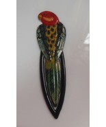 Vintage Colorful Enamel Parrot Bird Bookmark - €17,35 EUR