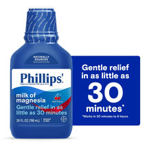 Phillips’ Milk of Magnesia Liquid Laxative, Wild Cherry Flavor, 26 oz, S... - $236.05 MXN