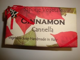 New Sapone Vegetale Handmade in Italy 10.5oz Bath Bar Cinnamon Cannella - £10.08 GBP