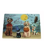 4 Dogs Cat HALLOWEEN Costumes Owl 13&quot; x 18&quot; Polypropylene PVC Placemats NWT - $31.54 CAD