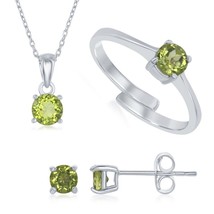 Sterling Silver &quot;August Birthstone&quot; Peridot Set - £82.80 GBP