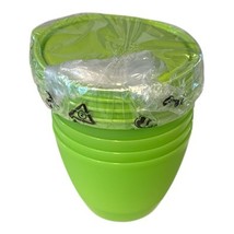 NEW Tupperware Stacking Refrigerator Bowls Set of 4 with Seals - Kiwi Green - £11.05 GBP