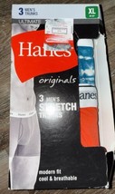 Hanes Originals ~ 3-Pair Mens Trunks Underwear Cotton Blend Ultimate ~ XL - $20.26