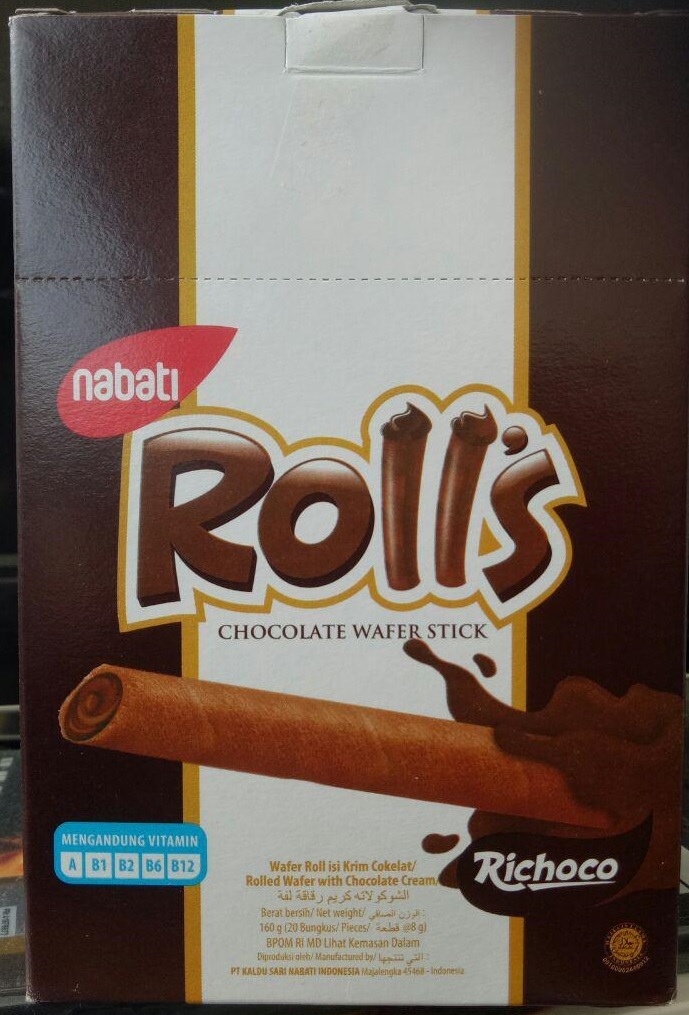Primary image for Nabati Richoco Rolls - Chocolate Wafer Stick (20pcs per box)