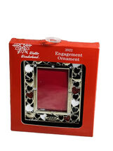 PICTURE FRAME W HEARTS CHRISTMAS Ornament. Engagement 2022-Winter Wonder... - $50.39