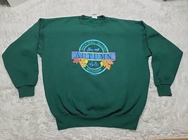 1993 Mackinac Island Michigan AUTUMN Biking Crewneck Sweatshirt XXL USA ... - $19.32