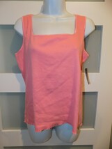Goodclothes Coral Ribbed Tank Top Size L Women&#39;s NEW - $20.00