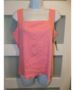 Goodclothes Coral Ribbed Tank Top Size L Women&#39;s NEW - $19.00