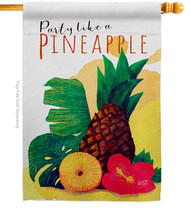 Party like Pineapple - Impressions Decorative House Flag H137472-BO - £29.55 GBP