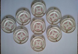 9 Antique Max Roesler, Rodach 4698 Rose Festons (Aperture) Pierced Plates - £38.52 GBP