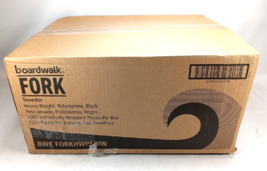 Boardwalk Hw Fork Polystyrene/ Ind. Wrapped/Bk, 1000 Pcs. (Bwkforkhwpsbiw) - £7.99 GBP