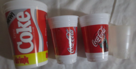 4 Different Coca-Cola Plastic Cups - $0.99