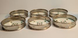 6 Porcelain Coasters Silvers Brooklyn Made in Germany image 2
