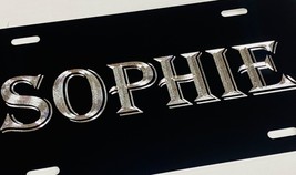 Engraved Custom Personalized YOUR Name Diamond Etched License Plate Car Tag - £18.08 GBP