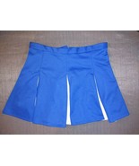 HALLOWEEN COSPLAY COSTUME CHEER CHEERLEADER BLUE WHITE SKIRT 32-34 WAIST - $37.53 CAD