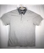 Axist Men’s Medium Gray Short Sleeve Polo Shirt Front Pocket - $17.64 CAD