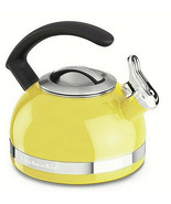 KITCHENAID Whistling Stovetop Tea Kettle 2-Quart KTEN20CB C Handle Grip ... - $72.00