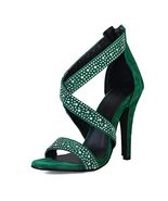 Women&#39;s Stiletto High Heel Dress Sandals Party Fashion Summer Open Toe C... - £23.34 GBP