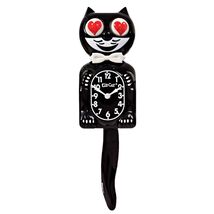 Classic Black Kit-Cat Klock – Heart Eyes Limited Edition - $80.95
