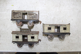 Ives Railway Prewar O Gauge #55 Stock 2- 56 Cabooses Woodgrain Freight Cars - $45.00