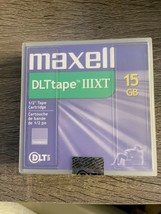 NEW Maxell® 1/2 inch Tape DLT Data Cartridge CART,DLT,IIIXT,15G - £1.55 GBP