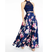 Glitter Lace Crop Top and Floral Skirt Set Size 3 New with Tags  - £58.66 GBP