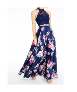 Glitter Lace Crop Top and Floral Skirt Set Size 3 New with Tags  - £58.18 GBP