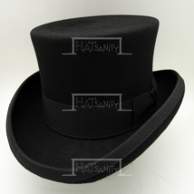  HATsanity KIDs Retro Wool Felt Formal Tuxedo Topper Hat - Black - $50.00