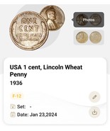 Rare 1936 wheat penny  - $5,000.00