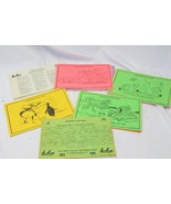 Mississippi Slim&#39;s Souvenir Place Mats 1974 Illinois Fishing Records - $30.81 CAD