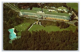 Grand Hotel Aerial View Mackinac Island Michigan MI Chrome Postcard N18 - £1.51 GBP