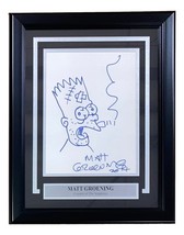 Opaco Groening Firmato 8x10 The Simpsons Mano Disegnata Bart Schizzo Bas Loa - £1,144.96 GBP