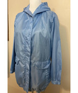 Tudor Court Women&#39;s Size M Rain Jacket Windbreaker Coat Hooded Pockets L... - $16.88