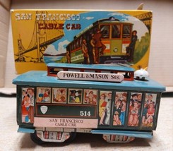 Vtg San Francisco Powell &amp; Mason Sts. 514 Cable Car Toy With Box Made In Japan - £23.93 GBP