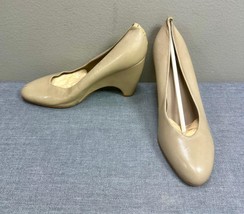 Bottega Veneta Beige Leather Heel Shoes Size 8.5 B - £15.56 GBP