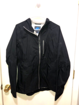 Eastern Mountain Sports Womens Black Full Zip Nylon Windbreaker SZ Large... - £12.36 GBP