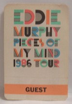 EDDIE MURPHY - VINTAGE ORIGINAL CLOTH TOUR CONCERT BACKSTAGE PASS - £7.90 GBP