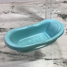 Fisher Price Loving Family Blue Bathtub Replacement Dollhouse Piece Part - $6.92
